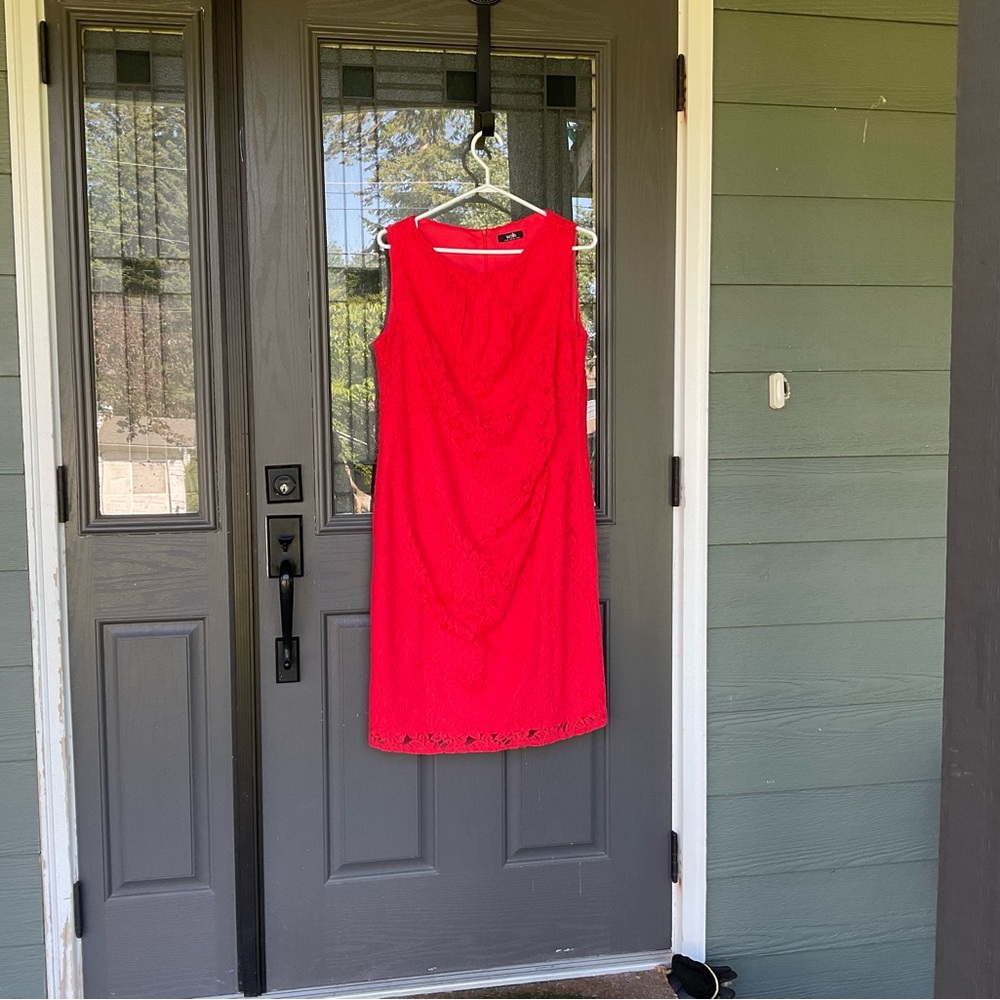 Wallis Red Sleeveless Sheath Mini Dress